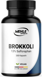 Wehle Sports Brokkoli Extrakt Kapseln mit 1000 mg Brokkoli und 130 mg Sulforaphan vegan ohne Zusatzstoffe 200 Stück – Bild 1 von 1