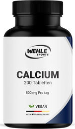 Wehle Sports Calcium hochdosiert Tabletten vegan ohne Zusatzstoffe 200 Stück – Bild 1 von 1