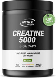 Wehle Sports Creatin Monohydrat 1000 mg Kapseln vegan ohne Zusatzstoffe 300 Stück – Bild 1 von 2