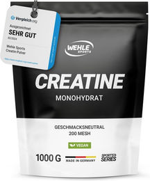 Wehle Sports Creatine Monohydrat Pulver 1000 g vegan ohne Zusatzstoffe – Bild 1 von 3