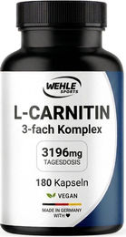 Wehle Sports L-Carnitin hochdosiert 1000 mg 180 Kapseln – Bild 1 von 1