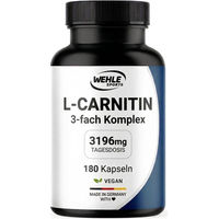 Produktbild von Wehle Sports L-Carnitin hochdosiert 1000 mg 180 Kapseln