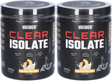 Weider Clear Isolate Whey Protein Pulver Peach Ice Tea zuckerfrei fettfrei laktosefrei 500 g – Bild 1 von 1