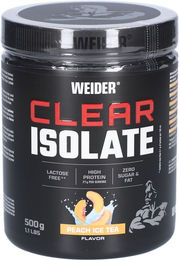 Weider Clear Isolate Whey Protein Pulver Peach Ice Tea zuckerfrei und laktosefrei 500 g – Bild 1 von 2