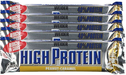 Weider High Protein Low Carb Proteinriegel Erdnuss-Karamell 250 g – Bild 1 von 1