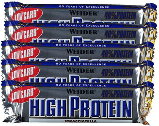 Weider High Protein Low Carb Proteinriegel Stracciatella 250 g – Bild 1 von 1