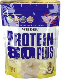 Weider Protein 80 Plus Banane Pulver 500 g – Bild 1 von 3