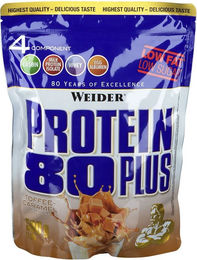 Weider Protein 80 Plus Eiweißpulver Caramel-Toffee 500 g – Bild 1 von 2