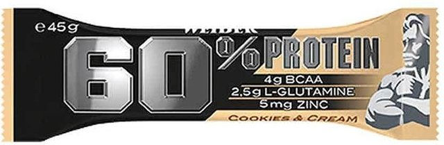 Weider Proteinriegel Cookies & Cream mit 60% Protein – Bild 1 von 1