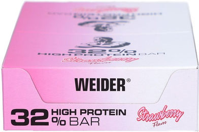 Weider Proteinriegel Erdbeere 12er Box mit 32% Protein – Bild 1 von 1
