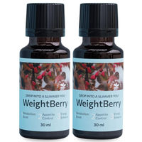 Produktbild von WeightBerry Tropfen mit pflanzlichem Ursprung 2x 30 ml