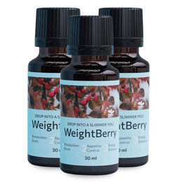 WeightBerry Tropfen mit pflanzlichem Ursprung 3x 30 ml – Bild 1 von 1