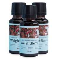 Produktbild von WeightBerry Tropfen mit pflanzlichem Ursprung 3x 30 ml