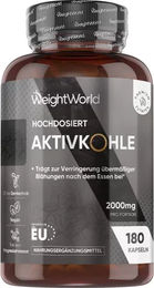 WeightWorld Aktivkohle Kapseln vegan glutenfrei und laktosefrei – Bild 1 von 4