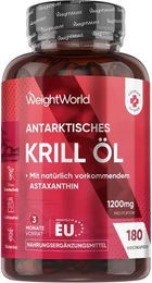 WeightWorld Antarktisches Krillöl Omega-3 Kapseln 180 Stück – Bild 1 von 1