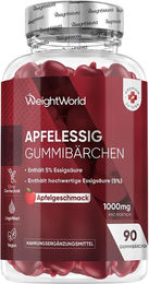 WeightWorld Apfelessig Gummibärchen vegan und glutenfrei – Bild 1 von 4