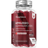 Produktbild von WeightWorld Apfelessig Gummibärchen vegan und glutenfrei