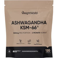 Produktbild von WeightWorld Ashwagandha KSM-66 vegan Kapseln 120 Stück