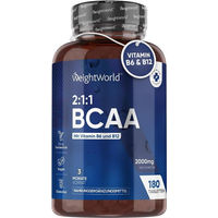 Produktbild von WeightWorld BCAA 2:1:1 2000mg Tabletten vegan glutenfrei laktosefrei 180 Stück