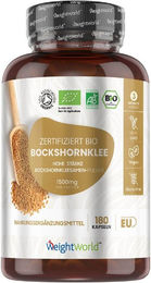 WeightWorld BIO Bockshornklee Kapseln vegan 180 Stück – Bild 1 von 3