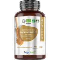 Produktbild von WeightWorld BIO Bockshornklee Kapseln vegan 180 Stück
