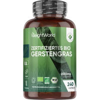 Produktbild von WeightWorld Bio Gerstengras Kapseln vegan 240 Stück