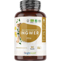 Produktbild von WeightWorld Bio Ingwer Kapseln vegan