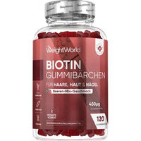 Produktbild von WeightWorld Biotin Gummis vegan und glutenfrei