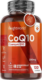 WeightWorld Coenzym Q10 Ubiquinon 200 mg Kapseln vegan 120 Stück – Bild 1 von 3