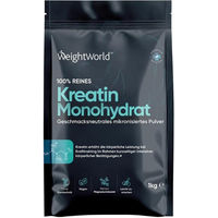 Produktbild von WeightWorld Creatin Monohydrat Pulver vegan glutenfrei laktosefrei 330 g