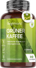 WeightWorld Grüner Kaffee Kapseln vegan glutenfrei und laktosefrei 90 Stück – Bild 1 von 4