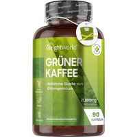 Produktbild von WeightWorld Grüner Kaffee Kapseln vegan glutenfrei und laktosefrei 90 Stück
