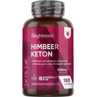 Produktbild von WeightWorld Himbeer Ketone Kapseln vegan glutenfrei 180 Stück