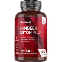 Produktbild von WeightWorld Himbeer Ketone Plus Kapseln vegan vegetarisch glutenfrei