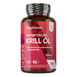 WeightWorld Krillöl Kapseln 209 mg glutenfrei und laktosefrei 180 Stück – Bild 1 von 10
