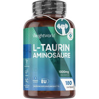 Produktbild von WeightWorld L-Taurin Aminosäure Kapseln vegan glutenfrei 180 Stück