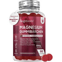 Produktbild von WeightWorld Magnesium Citrat Gummis vegan laktosefrei ohne Zusatzstoffe