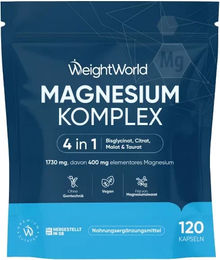 WeightWorld Magnesium Komplex Kapseln vegan 120 Stück – Bild 1 von 1