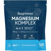 Produktbild von WeightWorld Magnesium Komplex Kapseln vegan 120 Stück