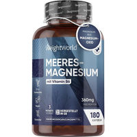 Produktbild von WeightWorld Meeres Magnesium Oxid Kapseln vegan 180 Stück