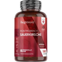 Produktbild von WeightWorld Montmorency Kirsch Kapseln mit Sauerkirschextrakt 180 Stück