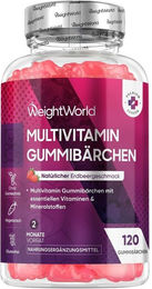 WeightWorld Multivitamin Gummibärchen vegetarisch glutenfrei laktosefrei 120 Stück – Bild 1 von 4