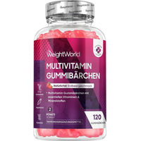 Produktbild von WeightWorld Multivitamin Gummibärchen vegetarisch glutenfrei laktosefrei 120 Stück