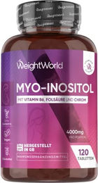 WeightWorld Myo Inositol Tabletten vegan und glutenfrei 120 Stück – Bild 1 von 4
