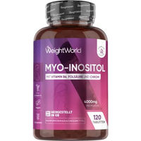 Produktbild von WeightWorld Myo Inositol Tabletten vegan und glutenfrei 120 Stück