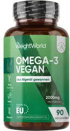 WeightWorld Omega-3 Algenöl Kapseln Vegan 90 Softgels – Bild 1 von 1