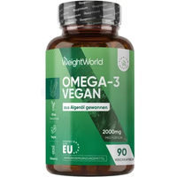 Produktbild von WeightWorld Omega-3 Algenöl Kapseln Vegan 90 Softgels