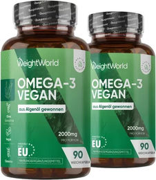 WeightWorld Omega 3 Kapseln vegan 180 Stück – Bild 1 von 1