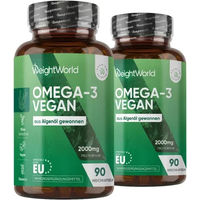 Produktbild von WeightWorld Omega 3 Kapseln vegan 180 Stück
