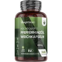 Produktbild von WeightWorld Pfefferminzöl Softgels 365 Kapseln